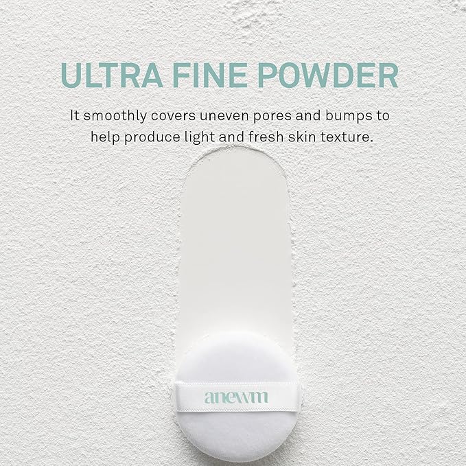 SAAT INSIGHT Anewm Sebum Control Drying Powder 5g - Oil Control Powder for Long-Lasting Clean Skin, Sebum Control Blotting Powder to Provide Transparent Makeup Finish, and Blur Fine Lines & Pores-BrightBean Baby