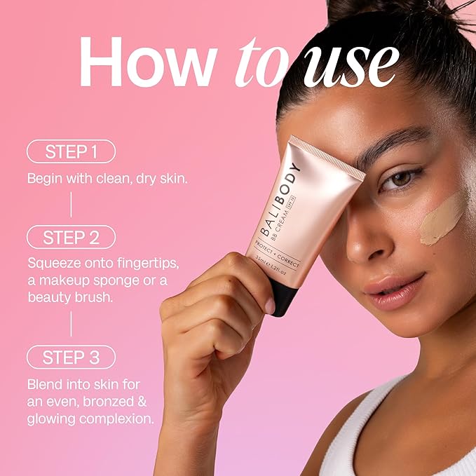 Bali Body BB Cream SPF15 - Tan Shade | Tinted Sheer Face Cream with Hyaluronic Acid & Marine Collagen | Paraben Free, For All Skin Types | Vegan, Cruelty Free Australian Made (35 ml/1.2 fl oz)-BrightBean Baby