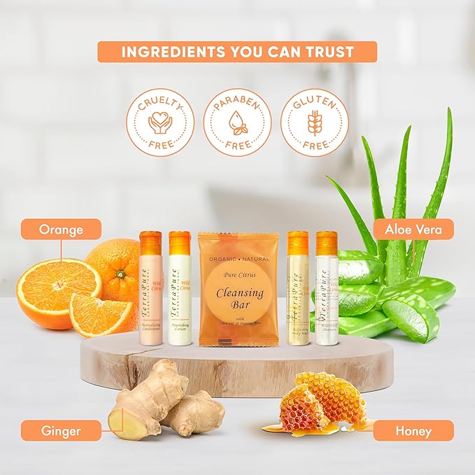 Terra Pure Wild Citrus | 1 oz. Liquids and 1 oz. Bar Soaps | 1-Shoppe All-In-Kit-BrightBean Baby