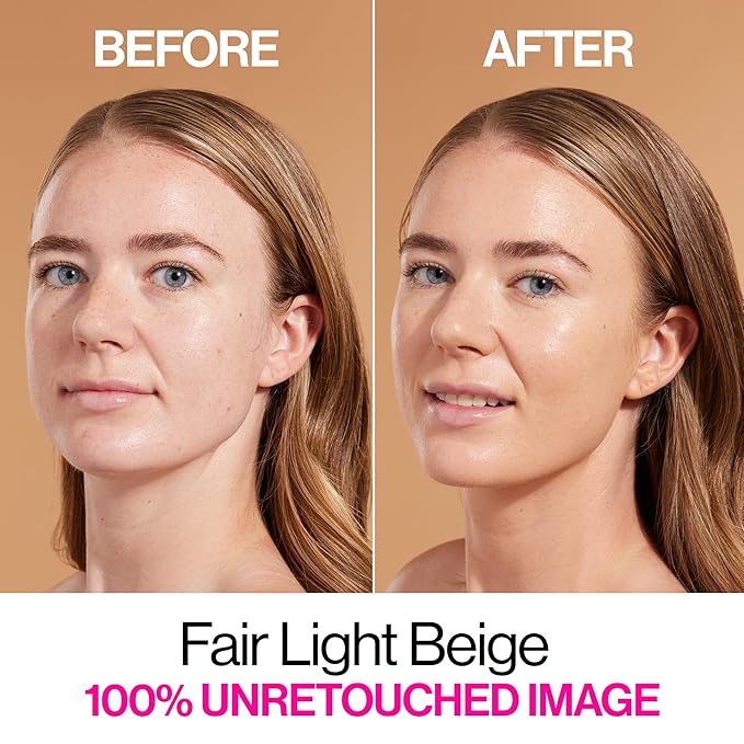 wet n wild Bare Focus Skin Tint, 5% Niacinamide Enriched,Buildable Sheer Lightweight Coverage,Natural Radiant Finish,Hyaluronic & Vitamin Hydration Boost,Cruelty-Free & Vegan-Fair Light Beige-BrightBean Baby