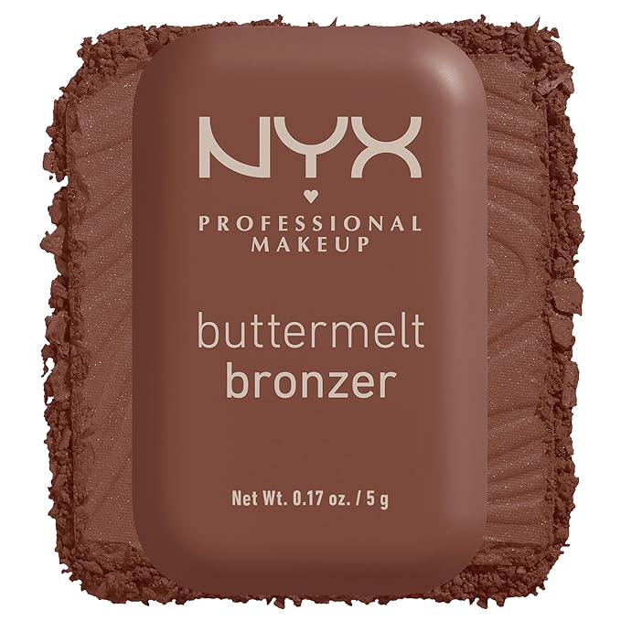 NYX PROFESSIONAL MAKEUP Matte Buttermelt Bronzer, Longwear Face Makeup with Up to 12 Hours of Wear, Vegan Formula - Do Butta-BrightBean Baby