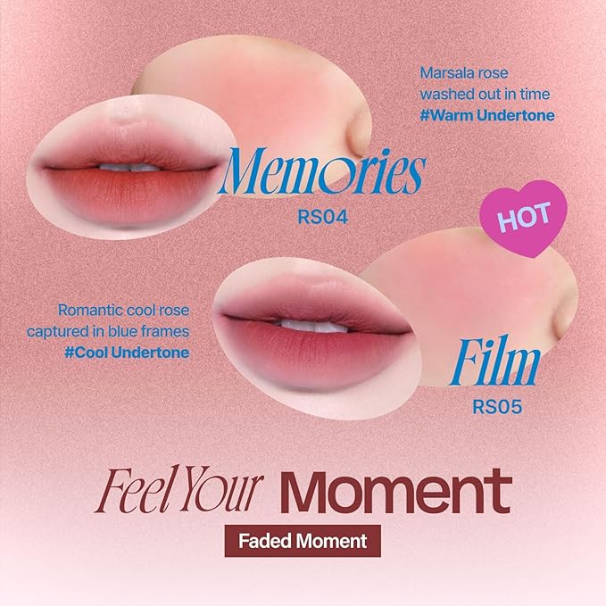 Lip&Cheek Blurry Pudding Pot | Faded Moment - Memories | Makeup Blush, Buildable Lightweight, Multi-Use Soft Matte Finish | 5g-BrightBean Baby