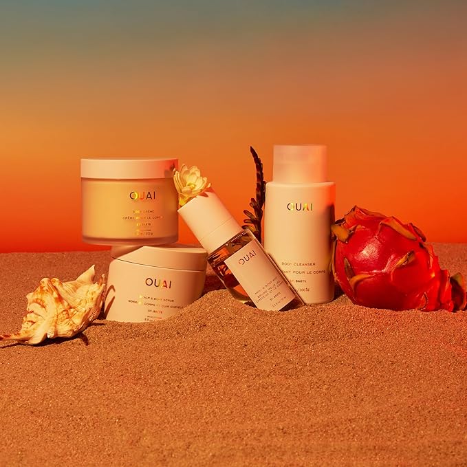 OUAI St. Barts Hair and Body Mist - Tropical-Scented Hair Perfume and Body Spray - Notes of Dragonfruit, Orange Blossom, Tuberose & Musk (3.3 Fl Oz)-BrightBean Baby