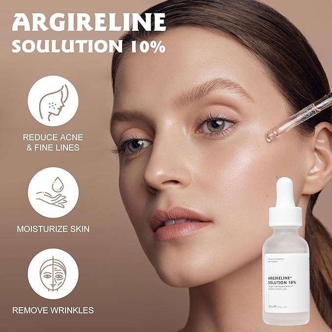 Argireline Serum For Face, Advanced Anti-Wrinkle Facial Serum For Women, Moisturizing Argireline 10% Solution For Face, Argireline Peptide.Suitable For All Skin (1, 2PC)-BrightBean Baby