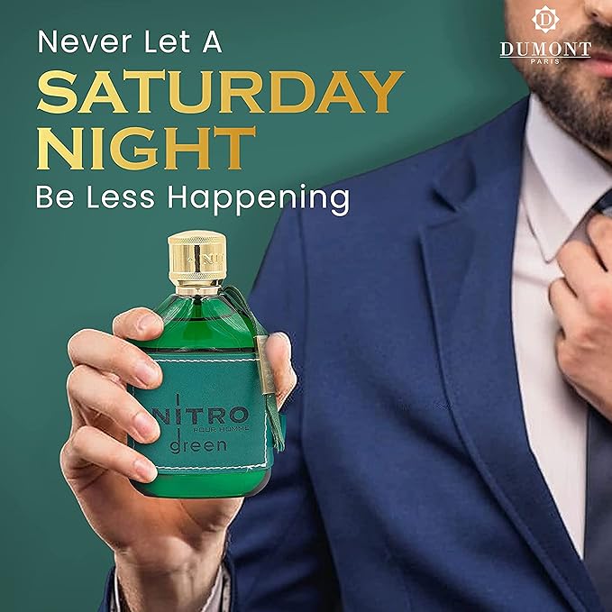 Nitro Green Eau De Parfum - Vibrant Weekend Fragrance - 3.4 Fl Oz-BrightBean Baby