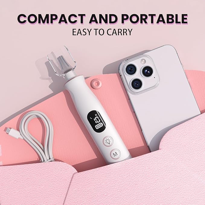 Electric Nail Drill, Cordless 2000 mAh Rechargeable Portable Nail File 12 in 1 Kit for Thick Toenails, 10 Speeds Nail Dril Machine Professional Manicure Pedicure for Hand Natural Nails Care (White)-BrightBean Baby