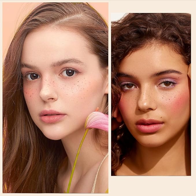 Freckle Stamp Natural Like Freckle Pen Makeup Fake Freckles Cushion Waterproof Long Lasting Quick Dry, Get Sun-kissed Stars Makeup Freckle in One Press, Chestnut, 15g-BrightBean Baby