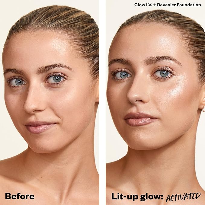 Kosas Glow I.V. Vitamin-Infused Skin Enhancer Face Makeup - Tinted Beauty Highlighter for a Healthy Glow - Illuminate-BrightBean Baby