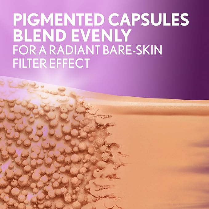 Covergirl Simply Ageless Skin Perfector Essence Foundation, 20 Light, Tinted Skin Perfector, Skincare Makeup Hybrid, Sheer Tint, Radiant Finish, Skin-Like Finish, Vegan Formula, 1.0oz-BrightBean Baby