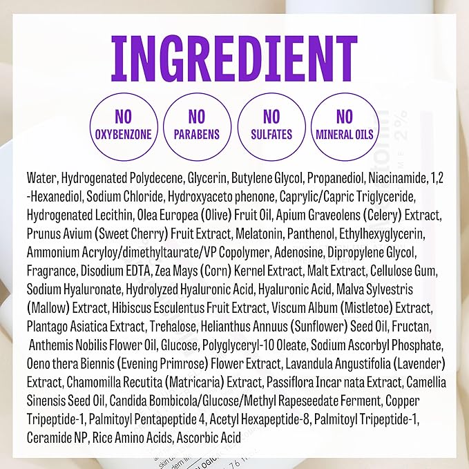Time Return Melatonin Cream Toner | Highly Moisturizing Facial Toner for Sensitive Skin | Clarifying & Calming Toner for Face | Hydrating Toner for Face | Toner Cream Skin Toner (6.76 fl oz)-BrightBean Baby