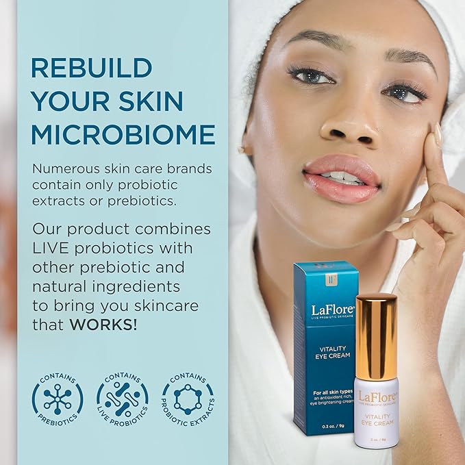 Vitality Eye Cream - Rich, Hydrating, Skin Brightening Eye Cream - For Dark Circles, Lines, & Wrinkles - Anti-Aging, Vegan, Cruelty-Free, for All Skin Types-BrightBean Baby