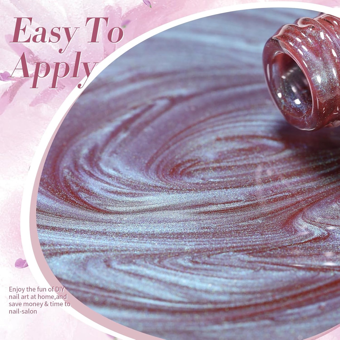 BORN PRETTY Cat Magnetic Eye Gel Nail Polish,Hyacinth Purple Jelly Glass Magnetic Gel Polish,Glitter Soak Off Nail Art Salon Manicure Home Gift 15ml-BrightBean Baby