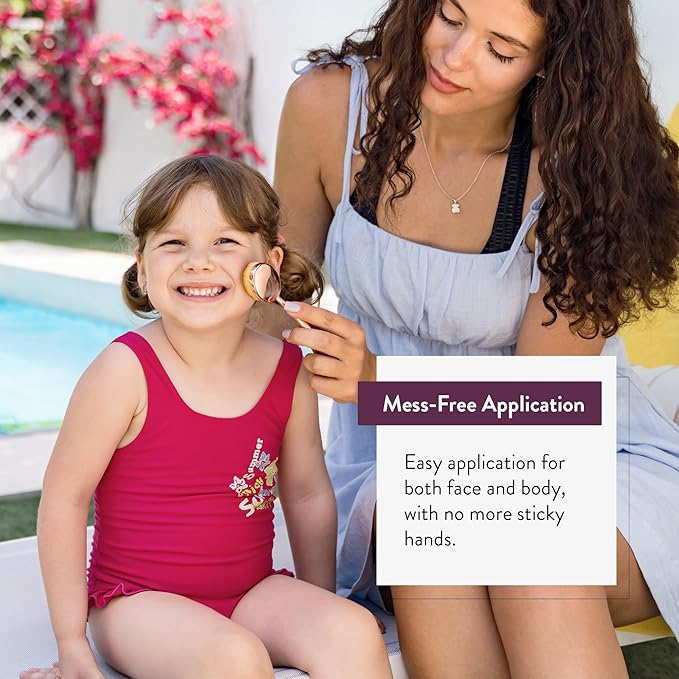 Premium Sunscreen Brush Set – Kids & Baby Sunblock Applicator with Metal Handles, Travel Bag, 2 Brushes, 2 Caps, & Cleaning Mat – Rose Gold – Mess-Free Sun Care (2 Pack) (Rose Gold)-BrightBean Baby