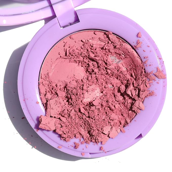Half Caked In Bloom Powder Blush | vegan & cruelty-free, fragrance-free, highly pigmented, primer-infused | 3.8g (Bunny)-BrightBean Baby