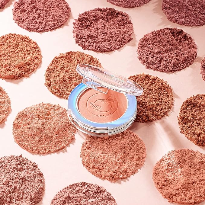 Face Blush, Powder Blush Makeup, Longlasting Highly Pigmented Face makeup, Smooth, Vegan & Cruelty Free, 1 Count, 04 LOST ROSE-BrightBean Baby