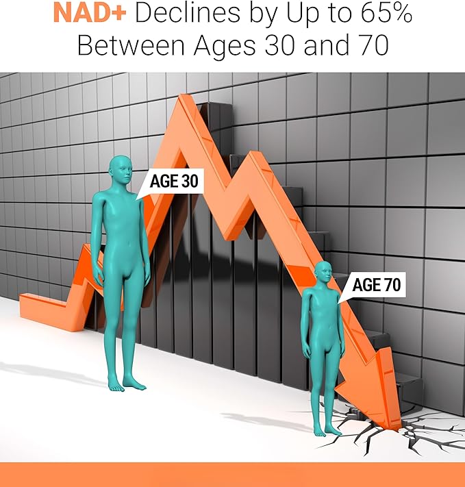 Qualia NAD Supplement — Clinically Proven to Boost NAD+ up to 67%. Optimized Aging, Energy, Focus. Elite NAD+ Booster Ingredients: Nicotinamide Riboside (NIAGEN,) Niacin, Niacinamide (3 Month Supply)-BrightBean Baby