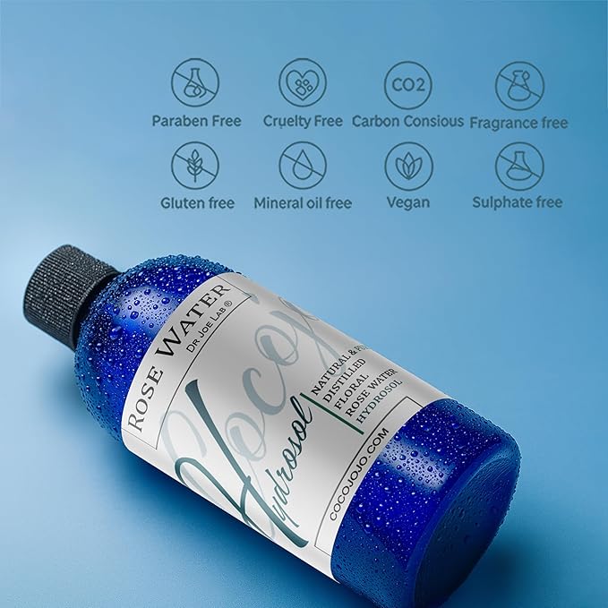 Rose Hydrosol Water Spray Toner 32 oz for Face Hydrating Mist Hydration Pure & Natural Rosewater Hydrosol All Skin Types Face Skin Pores Body Locs Cleansing Bulk Refill COCOJOJO - Packaging May Vary-BrightBean Baby
