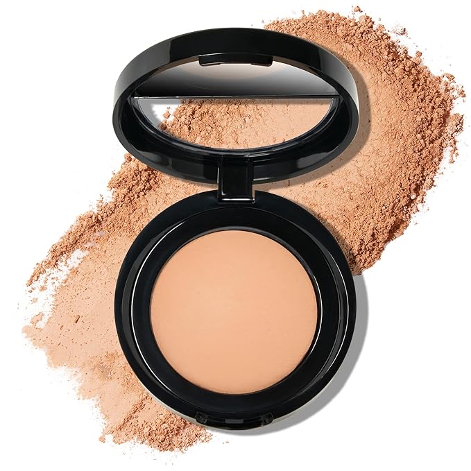 LAURA GELLER NEW YORK Baked Blurring + Setting Powder, Translucent Makeup Setting Powder For Soft-Focus Finish, Minimize Fine Lines and Pores, Light/Medium-BrightBean Baby