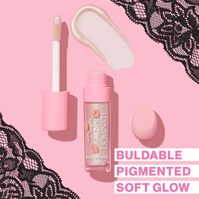 wet n wild Date Or Dominate Liquid Highlighter & Sponge Set-BrightBean Baby