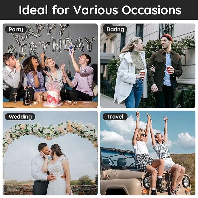 Segbeauty Travel Perfume Bottle Refillable, Empty Mini Portable Perfume Atomizer with Funnel, 5 Set of 10ML Glass Spray Bottle Fine Mist Leak-proof Sprayer Travel Sample Bottles for Cologne Fragrance-BrightBean Baby