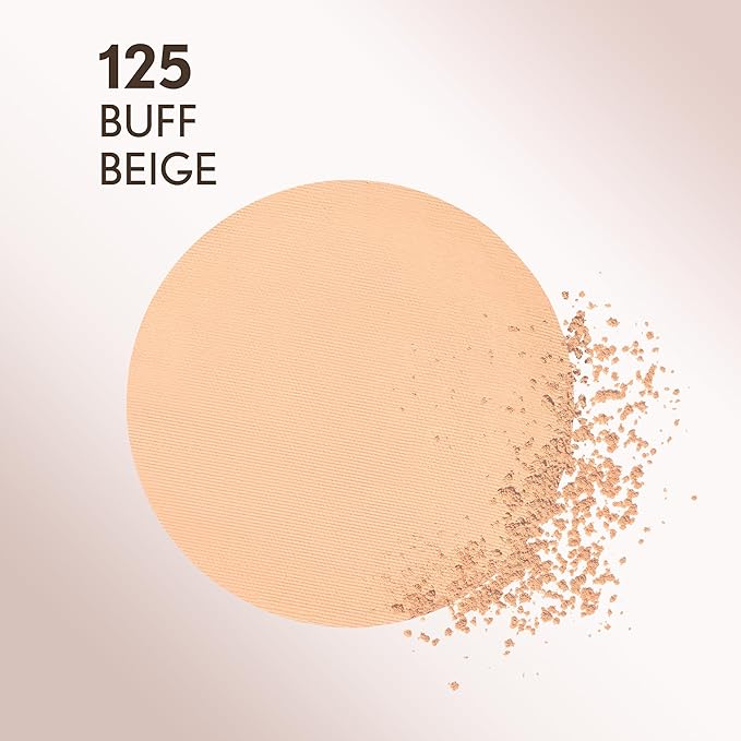 Covergirl Clean Invisible Pressed Powder, Lightweight, Breathable, Vegan Formula, Buff Beige 125, 0.38oz (Pack of 2)-BrightBean Baby