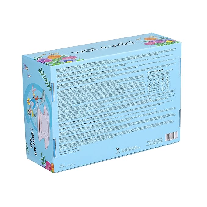 wet n wild Alice in Wonderland PR Box - Makeup Set with Versatile Brushes, Buildable & Blendable Palettes, Vibrant Colors, & Lip Glosses for Unique Looks, Cruelty-Free & Vegan-BrightBean Baby