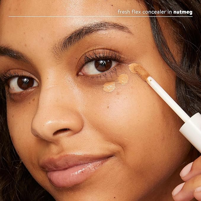 Honest Beauty Fresh Flex Concealer with Niacinamide + Vitamin E + Hyaluronic Acid | Vegan + Cruelty free | Nutmeg, 0.17 fl oz-BrightBean Baby