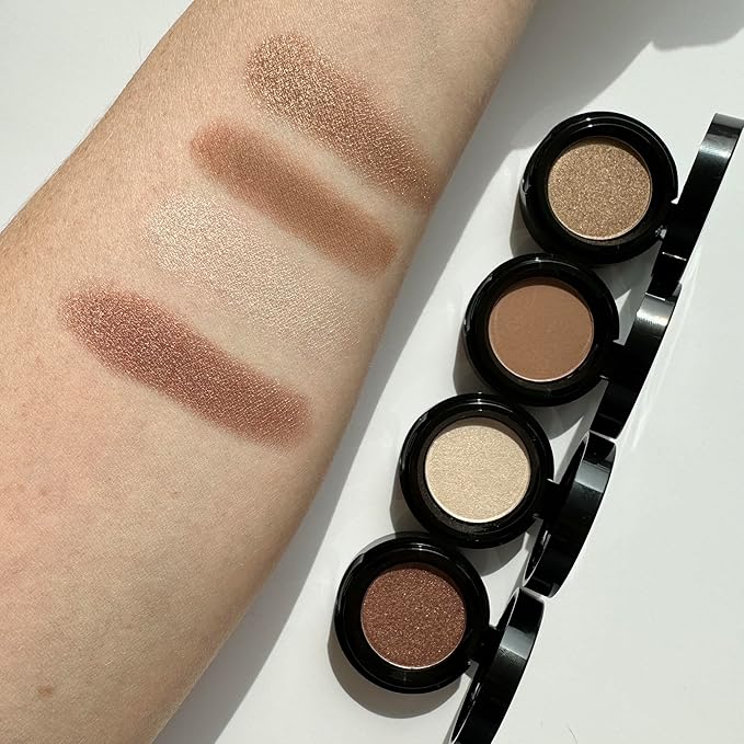 Eyeshadow for Sensitive Eyes, Eyeshadow with Long Durability, Allergy Certified, Fragrance-Free and Vegan Eye Make-Up, Hypoallergenic Make-Up (592 Golden Earth)