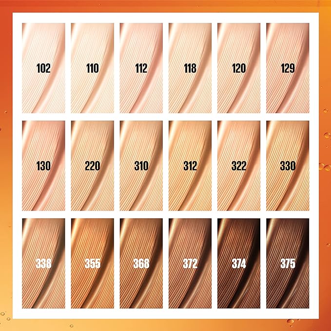 Maybelline Super Stay Up to 24HR Skin Tint, Radiant Light-to-Medium Coverage Foundation, Makeup Infused With Vitamin C, 130, 1 Count-BrightBean Baby