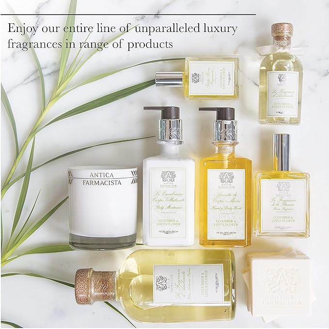 Antica Farmacista Body Moisturizer - Moisturizing Scented Lotion - Premium Body Moisturizer - Luxury Gift for Women & Men - Hand & Skin Hydration - Bergamot & Ocean Aria, 10 Fl Oz-BrightBean Baby
