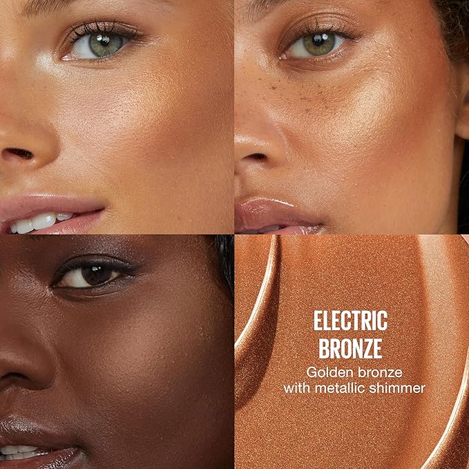 Maybelline Sunkisser Multi-Use Liquid Blush and Bronzer, Blendable, Longwear, Glowy Make Up, Electric Blush, 1 Count-BrightBean Baby