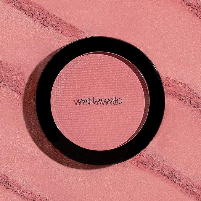 wet n wild Color Icon Blush, Effortless Glow & Seamless Blend infused with Luxuriously Smooth Jojoba Oil, Sheer Finish with a Matte Natural Glow, Cruelty-Free & Vegan - Pinch Me Pink-BrightBean Baby