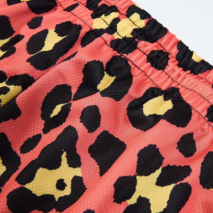 Fashion Funny Animal Printing Swim Trunks 5 inch Inseam Quick Dry Active Board Shorts for Men-BrightBean Baby