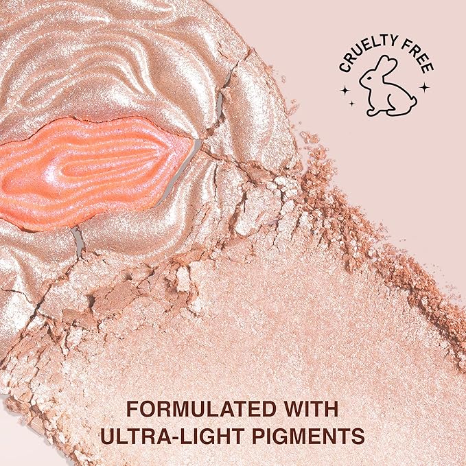 Highlighter Makeup Powder Divine V - Highlighter Powder for Radiant Glow - Face Highlighter for All Skin Tones - Easy-to-Apply Powder Highlighter, 0.53 Oz-BrightBean Baby