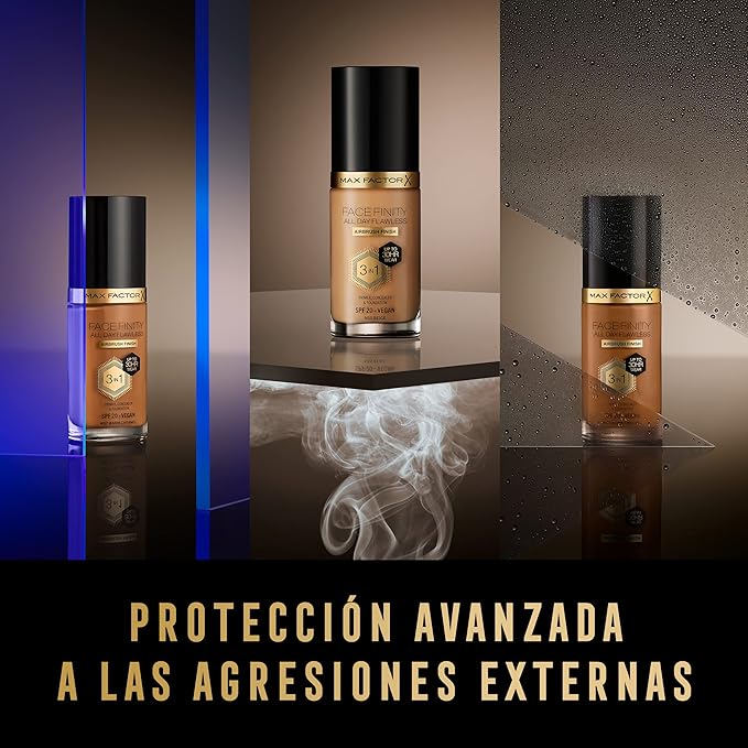Max Factor Facefinity 3-in-1 All Day Flawless Liquid Foundation, SPF 20-110 Espresso, 30 ml-BrightBean Baby