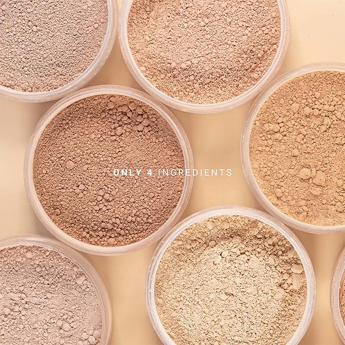 Mineral Powder Foundation - Longwear, Lightweight, Smooth Powder Formula - Blurring, Skin-Perfecting Finish - Vegan and Cruelty Free Formula - 026 Yrsa - 0.25 oz-BrightBean Baby