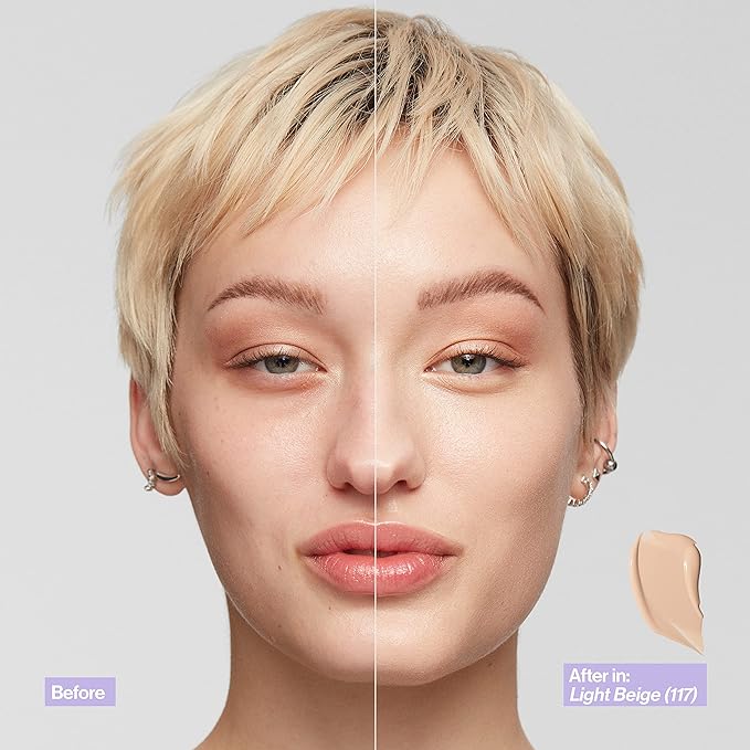 Revlon Illuminance Skin-Caring Liquid Foundation, Hyaluronic Acid, Hydrating and Nourishing Formula with Medium Coverage, 217 Beige (Pack of 1)-BrightBean Baby