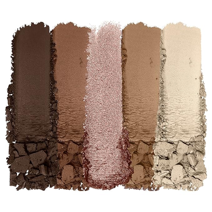 wet n wild Color Icon Eyeshadow Makeup 5 Pan Palette, Matte, Shimmer, Metallic, Long Wearing, Rich Buttery Pigment, Cruelty Free - Walking On Eggshells-BrightBean Baby