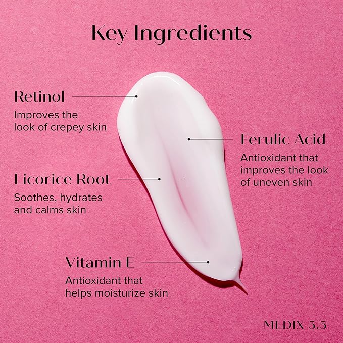 Medix 5.5 Retinol Body Lotion Firming Moisturizer | Crepey Skincare Treatment | Retinol Body Cream | Anti Aging Firming Cream For Women Targets Look Of Crepe Skin, Wrinkles, & Sagging Skin, 2-Pack-BrightBean Baby