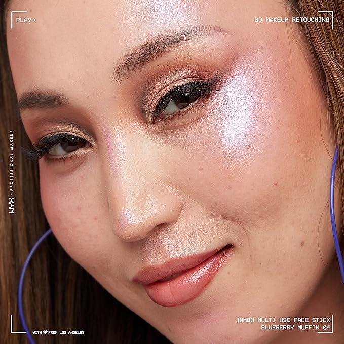 NYX PROFESSIONAL MAKEUP, Jumbo Multi-Use Face Highlighter Stick - Blueberry Muffin-BrightBean Baby