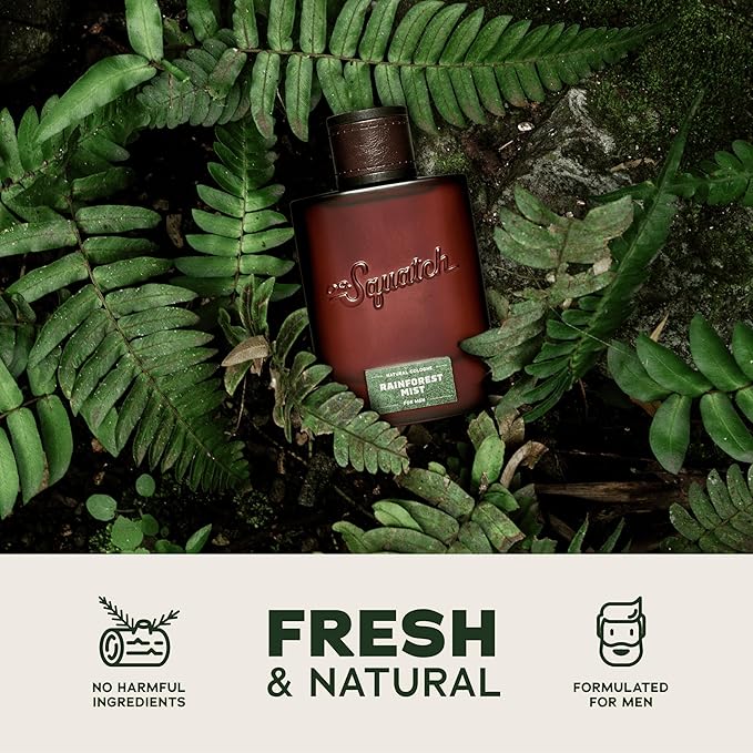 Dr. Squatch Natural Cologne for Men - Scent-Lock Technology and Sustainably-Sourced Ingredients - Rainforest Mist Cologne (1.7 fl oz)-BrightBean Baby