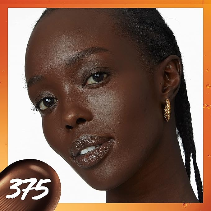 Maybelline Super Stay Up to 24HR Skin Tint, Radiant Light-to-Medium Coverage Foundation, Makeup Infused With Vitamin C, 375, 1 Count-BrightBean Baby