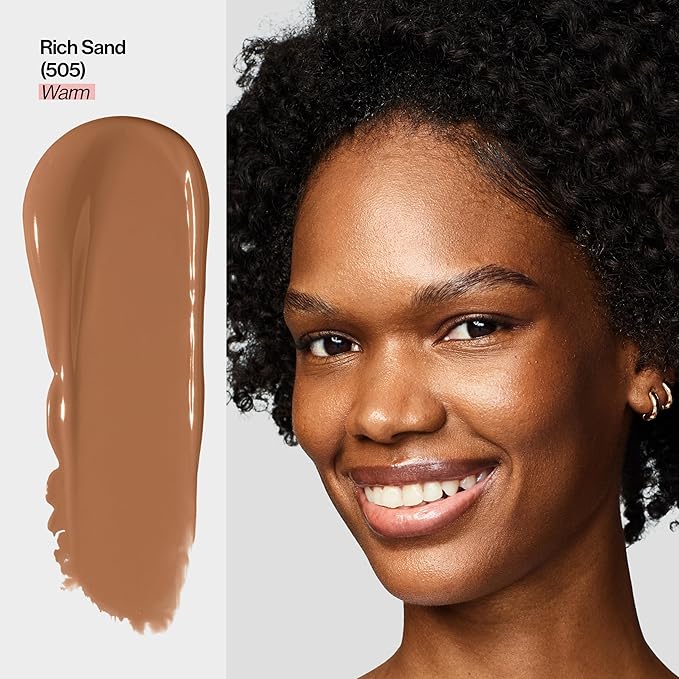 Revlon Illuminance Tinted Serum, Triple Hyaluronic Acid, Evens Out Skin Tone Over Time and Hydrates All Day, SPF 15, 505 Rich Sand, 0.94 fl oz.-BrightBean Baby