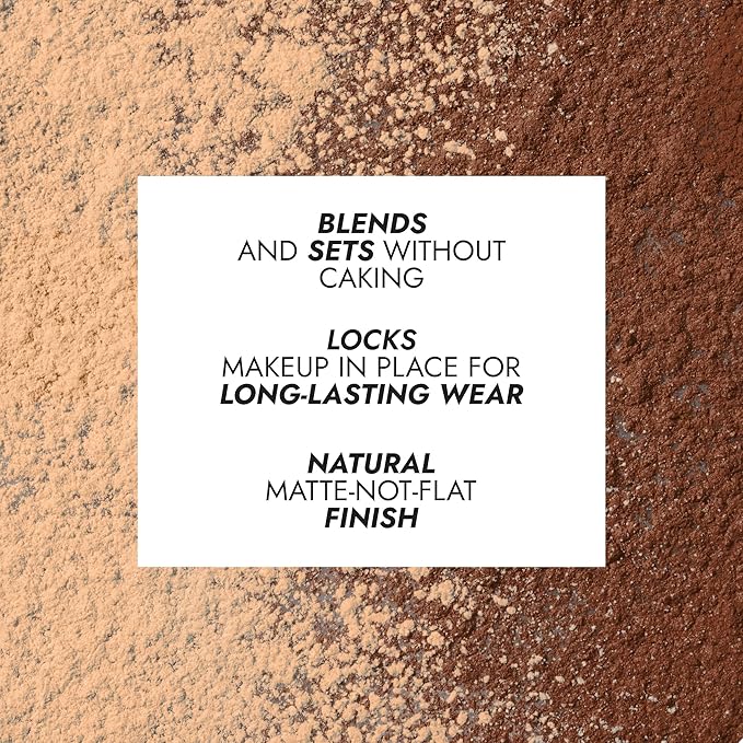 COVER FX Perfect Setting Powder - Shade Tan - Loose Makeup Finishing Powder - Mattify Skin and Lock in Makeup - Blurs Fine Lines - Full Size-BrightBean Baby