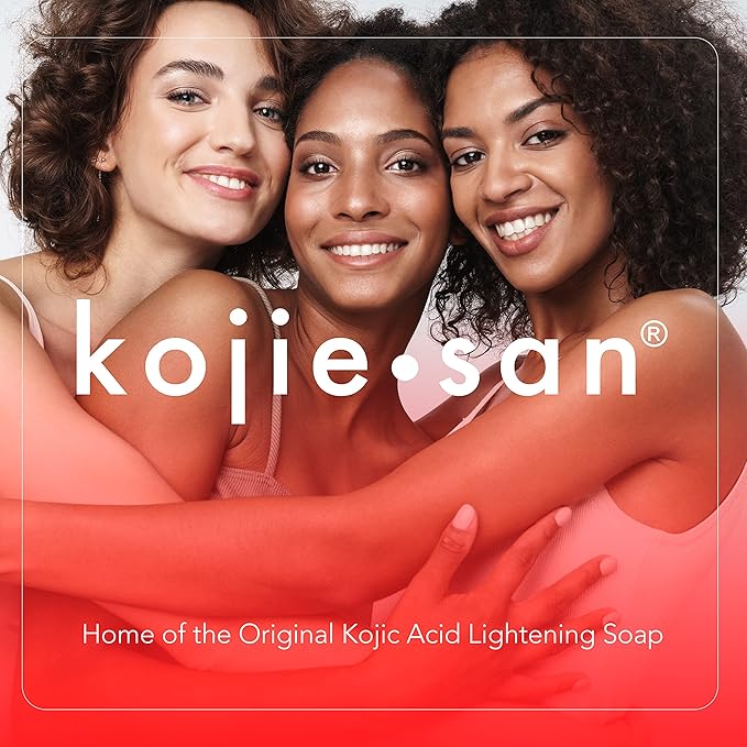 Kojie San Face & Body Shower Set - The Original Kojic Acid Soap that Reduces Visibility of Dark Spots, Hyperpigmentation, and Other types of Skin Damage – 135g x 2 Bars with Lotion, Cream and Toner-BrightBean Baby