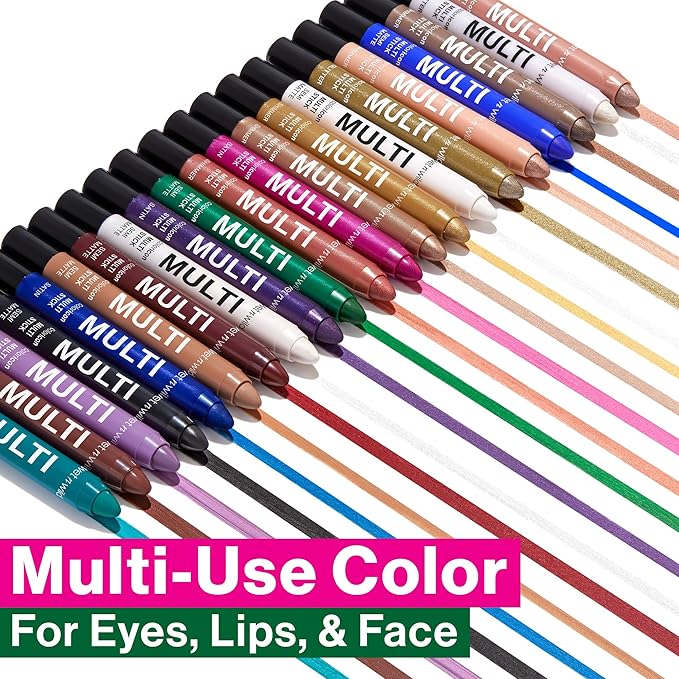 wet n wild Color Icon Cream Eyeliner Eyeshadow Multi-Stick, Moisturizing, Nourishing Velvety Cream-to-Powder Buildable & Blendable Formula, Cruelty-Free & Vegan - Green-BrightBean Baby