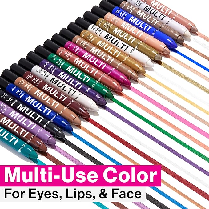 wet n wild Color Icon Cream Eyeliner Eyeshadow Multi-Stick, Moisturizing, Nourishing Velvety Cream-to-Powder Buildable & Blendable Formula, Cruelty-Free & Vegan - White Pearl