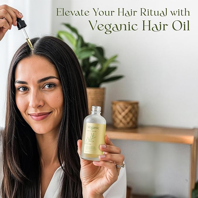 Natural Hair Growth Oil for Women infused with 10 Premium Botanic Oils plus Organic Rosemary Oil for Hair Growth | Salon-Grade Volumizing & Nourishment | Non-GMO Verified | 30-Day Supply-BrightBean Baby