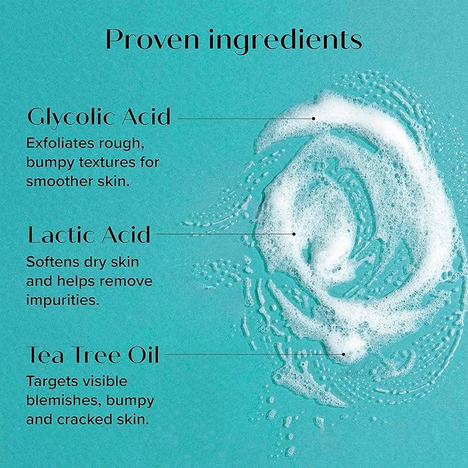 Medix 5.5 Exfoliating AHA Glycolic Acid Face & Body Scrub Cleanser + Hyaluronic Acid Moisturizing Body Cream Lotion Skin Care 2PC Set | Alpha Hydroxy Acid & Lactic Acid Foaming Body Wash & Face Wash-BrightBean Baby