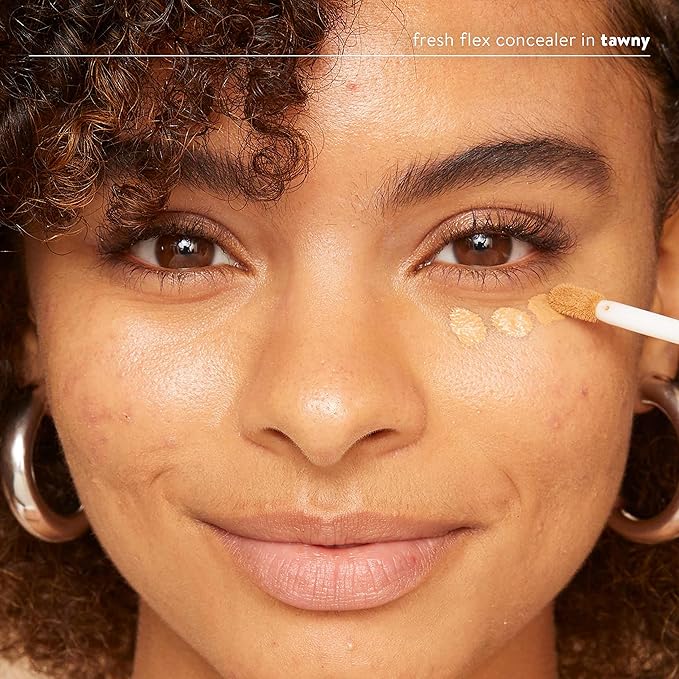 Honest Beauty Fresh Flex Concealer with Niacinamide + Vitamin E + Hyaluronic Acid | Vegan + Cruelty free | Tawny, 0.17 fl oz-BrightBean Baby